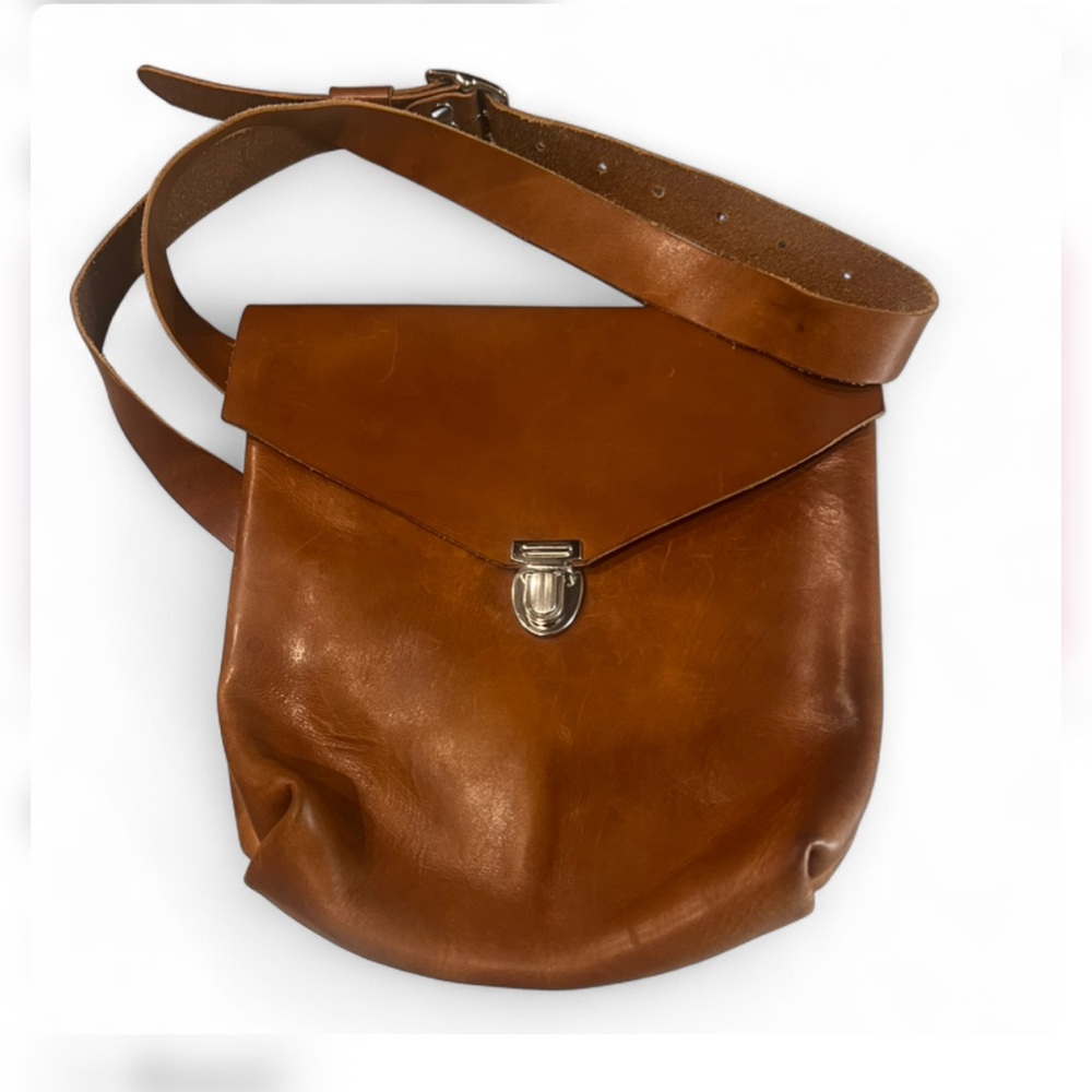 Rustic Leather Crossbody Bag